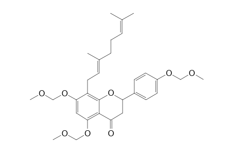 8-[(2E)-3,7-dimethylocta-2,6-dienyl]-5,7-bis(methoxymethoxy)-2-[4-(methoxymethoxy)phenyl]-2,3-dihydrochromen-4-one