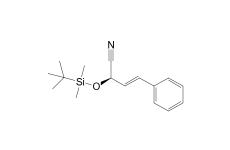 (R)-(+)-2-[(tert-Butyldimethylsilyl)oxy]-4-phenyl-(E)-but-3-enenitrile