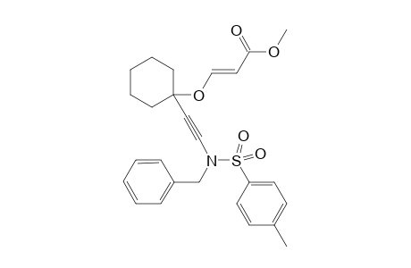 (E)-methyl 3-(1-((N-benzyl-4-methylphenylsulfonamido)ethynyl)cyclohexyloxy)acrylate