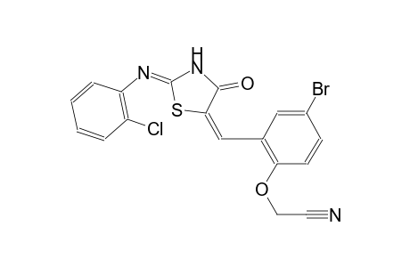 [4-bromo-2-((E)-{(2Z)-2-[(2-chlorophenyl)imino]-4-oxo-1,3-thiazolidin-5-ylidene}methyl)phenoxy]acetonitrile