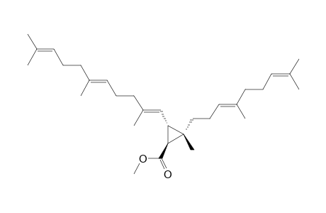 (1S,2S,3S)-2-[(3E)-4,8-dimethylnona-3,7-dienyl]-2-methyl-3-[(1E,5E)-2,6,10-trimethylundeca-1,5,9-trienyl]cyclopropane-1-carboxylic acid methyl ester