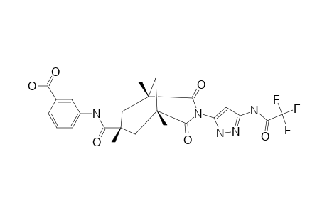 #6B;3-[(1,5,7-TRIMETHYL-2,4-DIOXO-3-[5-(2,2,2-TRIFLUOROACETYLAMINO)-2H-PYRAZOL-3-YL]-3-AZABICYCLO-[3.3.1]-NONANE-7-CARBONYL)-AMINO]-BENZOIC-ACID