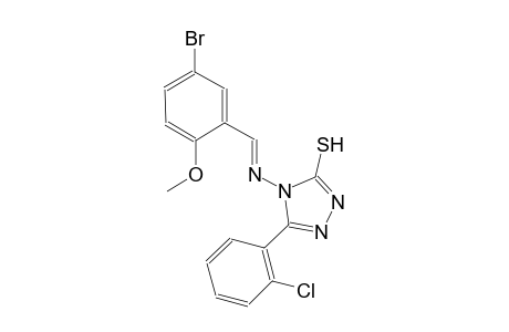 4-{[(E)-(5-bromo-2-methoxyphenyl)methylidene]amino}-5-(2-chlorophenyl)-4H-1,2,4-triazole-3-thiol
