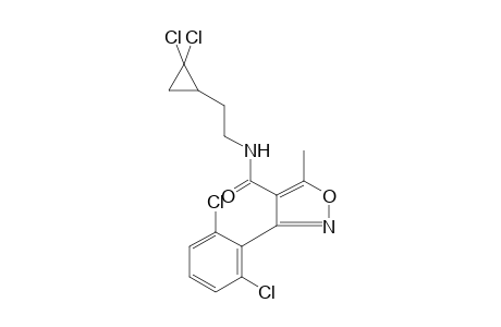 N-[2-(2,2-dichlorocyclopropyl)ethyl]-3-(2,6-dichlorophenyl)-5-methyl-4-isoxazolecarboxamide