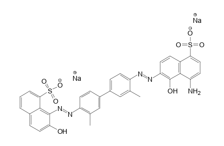 1-Naphthalenesulfonic acid, 4-amino-5-hydroxy-6-[[4'-[(2-hydroxy-8-sulfo-1-naphthalenyl)azo]-3,3'-dimethyl[1,1'-biphenyl]-4-yl]azo]-, disodium salt