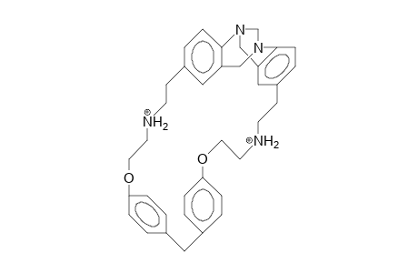 6H,12H-2,8-(Ethaneiminoethanoxy[1,4]benzene-methano[1,4]benzene-oxy-eieo)-5,11-methano-dibenzo(B,F)(1,5)diazocine dicati