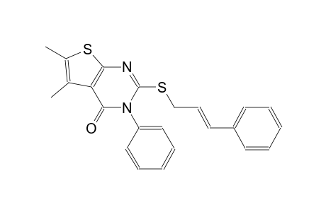 thieno[2,3-d]pyrimidin-4(3H)-one, 5,6-dimethyl-3-phenyl-2-[[(2E)-3-phenyl-2-propenyl]thio]-