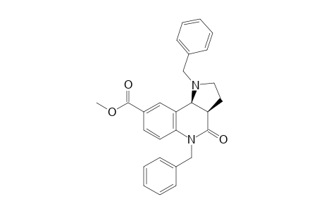 (3aR*,9bS*)-1,5-dibenzyl-2,3,3a,4,5,9b-hexahydro-1H-pyrrolo[3,2-c]quinolin-4-one-8-carboxylic acid methyl ester