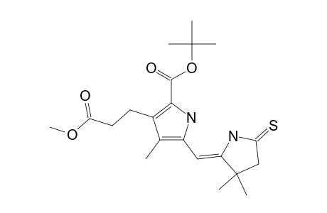 9-TERT.-BUTOXYCARBONYL-8-(2-METHOXYCARBONYLETHYL)-3,3,7-TRIMETHYL-2,3-DIHYDRODIPYRRIN-1-(10H)-THIONE