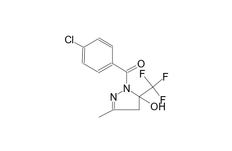 1-(4-chlorobenzoyl)-3-methyl-5-(trifluoromethyl)-4,5-dihydro-1H-pyrazol-5-ol