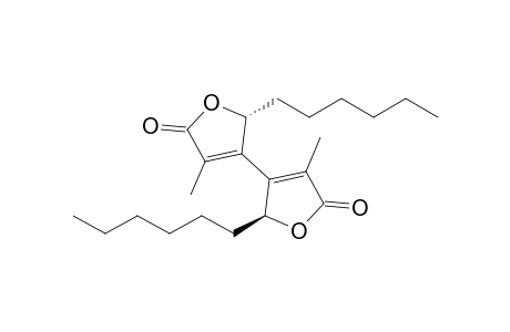 (R*,S*)-3,3'-Dimethyl-5,5'-dihexyl-5H,5'H-[4,4']bifuranyl-2,2'-dione