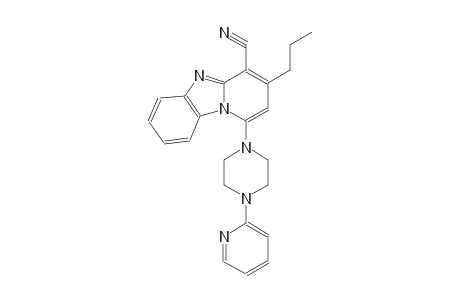 3-propyl-1-[4-(2-pyridinyl)-1-piperazinyl]pyrido[1,2-a]benzimidazole-4-carbonitrile