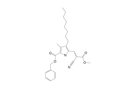 Benzyl-5-[(E)-2-cyano-2-(methoxycarbonyl)-ethenyl]-3-methyl-4-octyl-2-pyrrole-carboxylate
