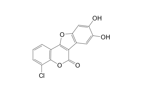4-Chloro-8,9-dihydroxy-6H-benzofuro[3,2-c][1]benzopyran-6-one