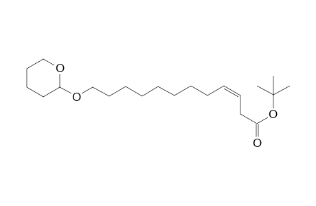 t-Butyl (Z)-12-(2-tetrahydropyranoxy)-3-dodecenoate