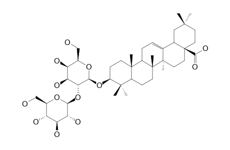 SAPONIN-E6;3-O-(BETA-D-GLUCOPYRANOSYL-(1->2)-BETA-D-GALACTOPYRANOSYL)-OLEANOIC-ACID