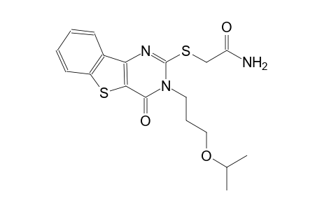 2-{[3-(3-isopropoxypropyl)-4-oxo-3,4-dihydro[1]benzothieno[3,2-d]pyrimidin-2-yl]sulfanyl}acetamide
