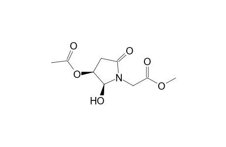 cis-4-Acetoxy-5-hydroxy-N-methoxycarbonylmethyl-2-pyrrolidinone