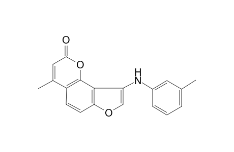 4-Methyl-9-(3-toluidino)-2H-furo[2,3-H]chromen-2-one