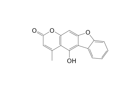 4-Methyl-5-oxidanyl-[1]benzofuro[3,2-g]chromen-2-one