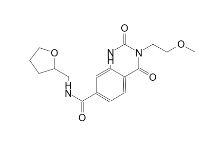 3-(2-methoxyethyl)-2,4-dioxo-N-(tetrahydro-2-furanylmethyl)-1,2,3,4-tetrahydro-7-quinazolinecarboxamide