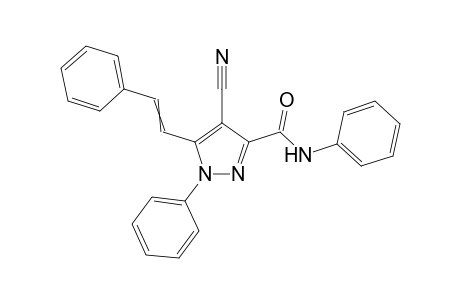 3-(N-Phenylcarboxamido)-5-(.beta.-styryl)-1-phenylpyrazole-4-carbonitrile