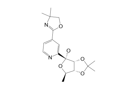 BETA-2-(5-DEOXY-1-HYDROXY-2,3-O-ISOPROPYLIDENE-D-RIBOFURANOSYL)-4-(4,5-DIHYDRO-4,4-DIMETHYL-OXAZOL-2-YL)-PYRIDINE