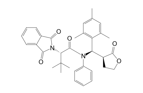 anti-(S)-2-{(R)-[N-Phenyl-N-((S)-N',N'-phthaloyl-tert-leucyl)]amino-(2',4',6'-trimethylphenyl)methyl}butano-4-lactone