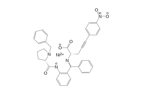 (S)-2-Amino-5-[4-nitrobenzene]pent-4-ynoic acid-Ni-(S)-N-(benzylprolyl)aminobenzophenone