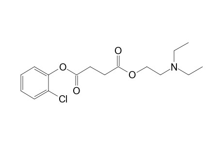 Succinic acid, 2-chlorophenyl N,N-diethyl-2-aminoethyl ester