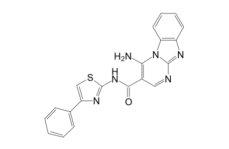 4-amino-N-(4-phenyl-1,3-thiazol-2-yl)pyrimido[1,2-a]benzimidazole-3-carboxamide