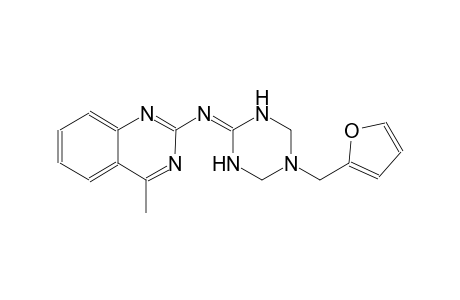 N-(5-(2-furylmethyl)tetrahydro-1,3,5-triazin-2(1H)-ylidene)-4-methyl-2-quinazolinamine