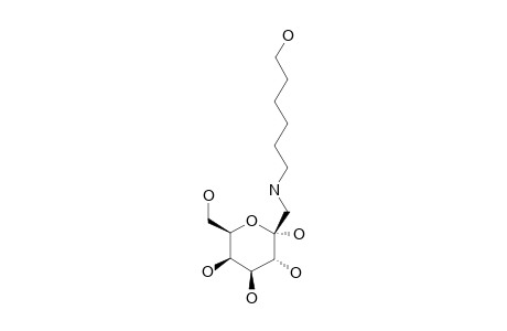 1-[N-(6-HYDROXYHEXYL)-AMINO]-1-DEOXY-ALPHA-D-GALACTO-HEPT-2-ULO-PYRANOSIDE