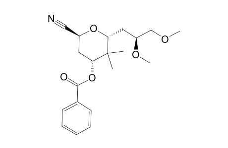 DL-gulo-Nonononitrile, 2,6-anhydro-3,5,7-trideoxy-5,5-dimethyl-8,9-di-O-methyl-, 4-benzoate