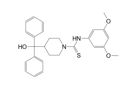 N-(3,5-dimethoxyphenyl)-4-[hydroxy(diphenyl)methyl]-1-piperidinecarbothioamide