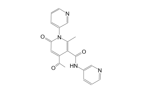 4-acetyl-6-methyl-5-[2-(pyridin-3-yl)acetyl]-2H-[1,3'-bipyridin]-2-one