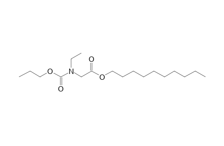 Glycine, N-ethyl-N-propoxycarbonyl-, decyl ester