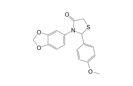 3-(Benzo[d][1,3]dioxol-5-yl)-2-(4-methoxyphenyl)thiazolidin-4-one
