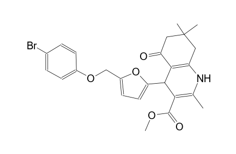 methyl 4-{5-[(4-bromophenoxy)methyl]-2-furyl}-2,7,7-trimethyl-5-oxo-1,4,5,6,7,8-hexahydro-3-quinolinecarboxylate