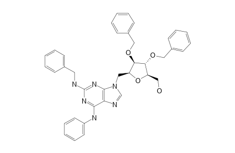 2,5-ANHYDRO-3,4-DI-O-BENZYL-1-(2-BENZYLAMINO-6-PHENYLAMINO-9H-PURIN-9-YL)-1-DEOXY-D-GLUCITOL
