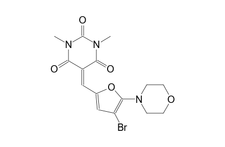 5-{[4-bromo-5-(4-morpholinyl)-2-furyl]methylene}-1,3-dimethyl-2,4,6(1H,3H,5H)-pyrimidinetrione