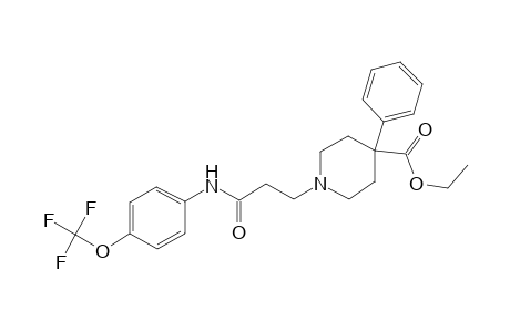 1-[3-keto-3-[4-(trifluoromethoxy)anilino]propyl]-4-phenyl-isonipecotic acid ethyl ester