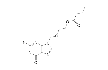 butyric acid 2-[(2-amino-6-keto-3H-purin-9-yl)methoxy]ethyl ester