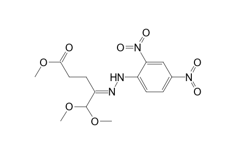 Pentanoic acid, 4-[(2,4-dinitrophenyl)hydrazono]-5,5-dimethoxy-, methyl ester