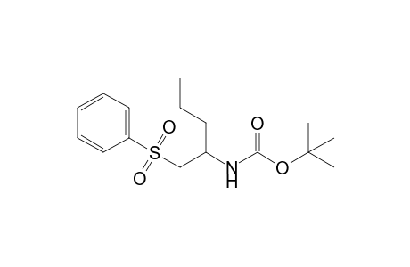 2-(t-Butoxycarbonylamino)pentyl phenyl sulfone