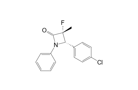 (3R,4S)-4-(4-chlorophenyl)-3-fluoranyl-3-methyl-1-phenyl-azetidin-2-one