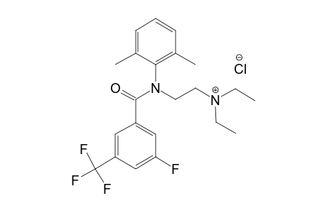 N-(2-DIETHYLAMINOETHYL)-N-(2,6-DIMETHYLPHENYL)-3-FLUORO-5-TRIFLUOROMETHYL-BENZAMIDE-HYDROCHLORIDE