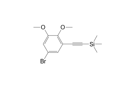 1-Bromo-3,4-dimethoxy-5-[2'-(trimethylsilyl)ethynyl]-benzene