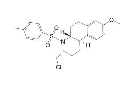 Benzo[f]quinoline, 3-(chloromethyl)-1,2,3,4,4a,5,6,10b-octahydro-8-methoxy-4-[(4-methylphenyl)sulfonyl]-, (3.alpha.,4a.beta.,10b.beta.)-