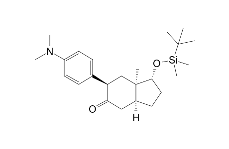 (1R*,3aS*,6R*,7aR*)-1-[(tert-Butyldimethylsilyl)oxy]-6-[4-(dimethylamino)phenyl]-7a-methylperhydroinden-5-one